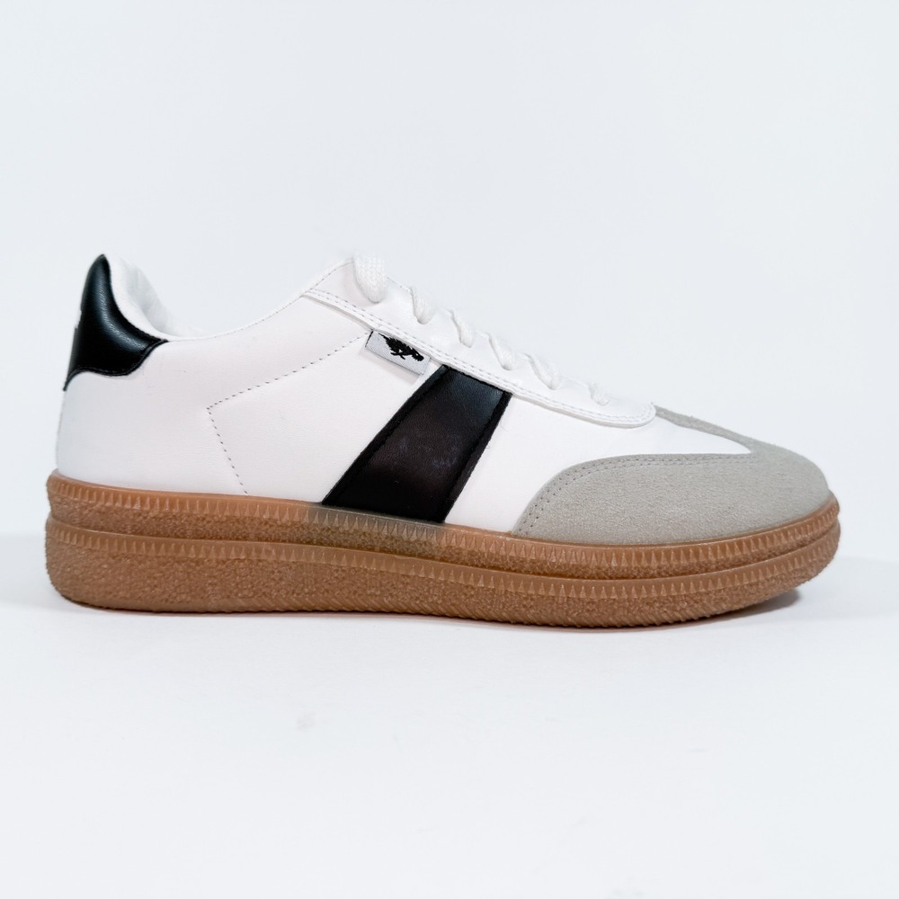 Rocket Dog Moby Womens 10‎ Sneakers White Black Gum Sole Casual Shoes
